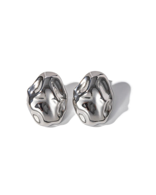 NEPTUNE SILVER ABSTRACT STUDS